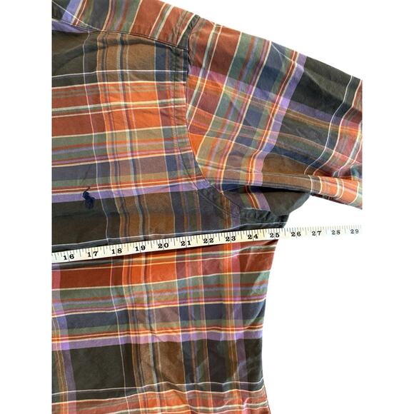 Ralph Lauren Men’s Classic Fit Plaid Button Down Shirt Large Multicolor - Picture 7 of 9